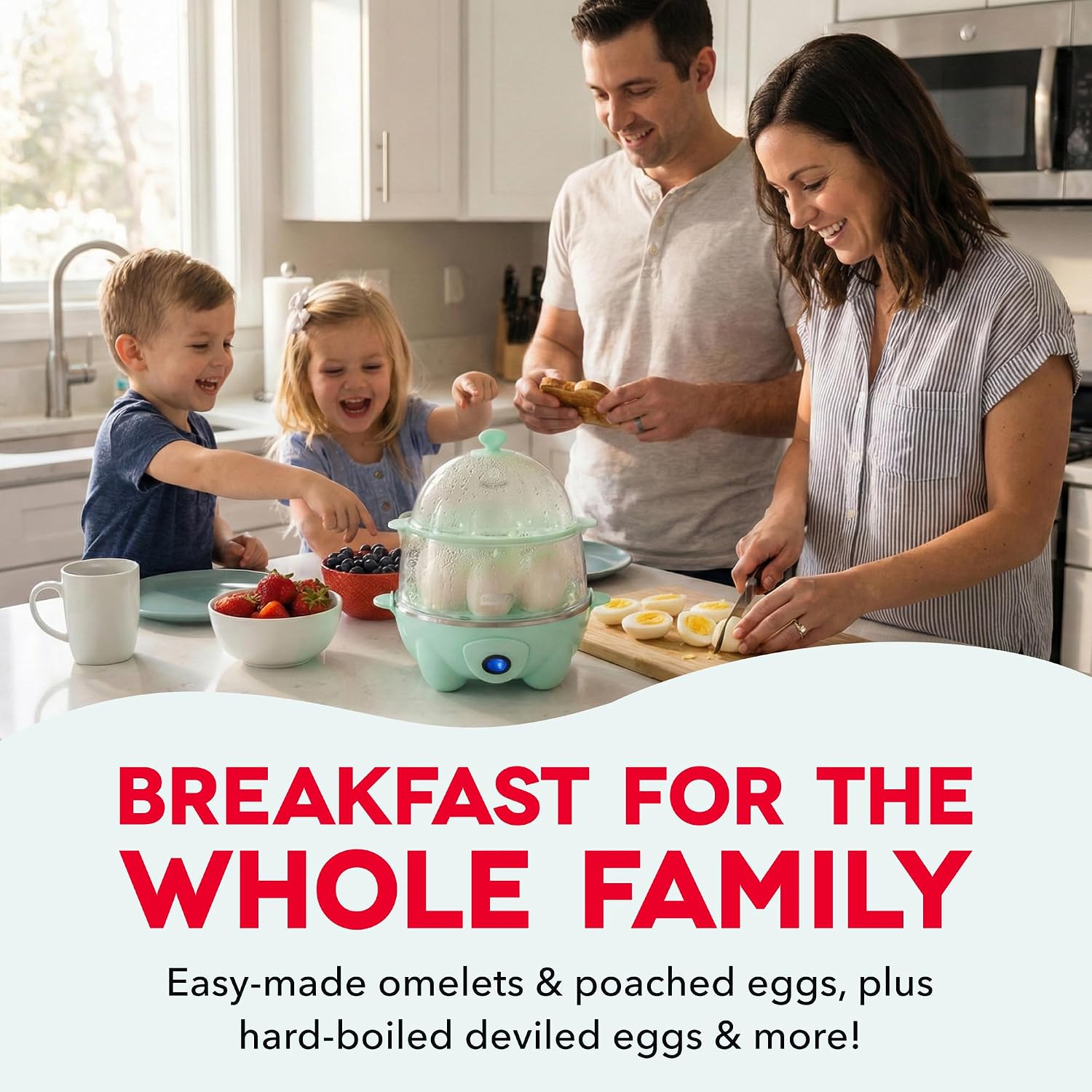 Detalle de Dash Deluxe Egg Cooker Holds 12 Eggs