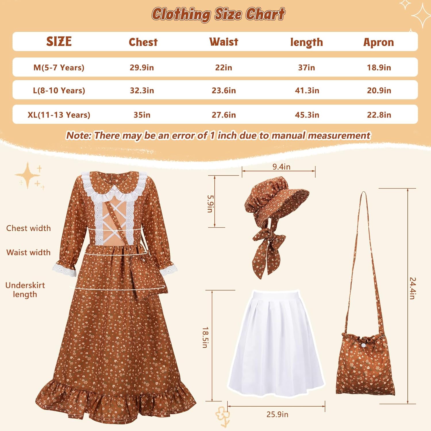 Thumbnail 3 de MELAND Victorian Costume Girl