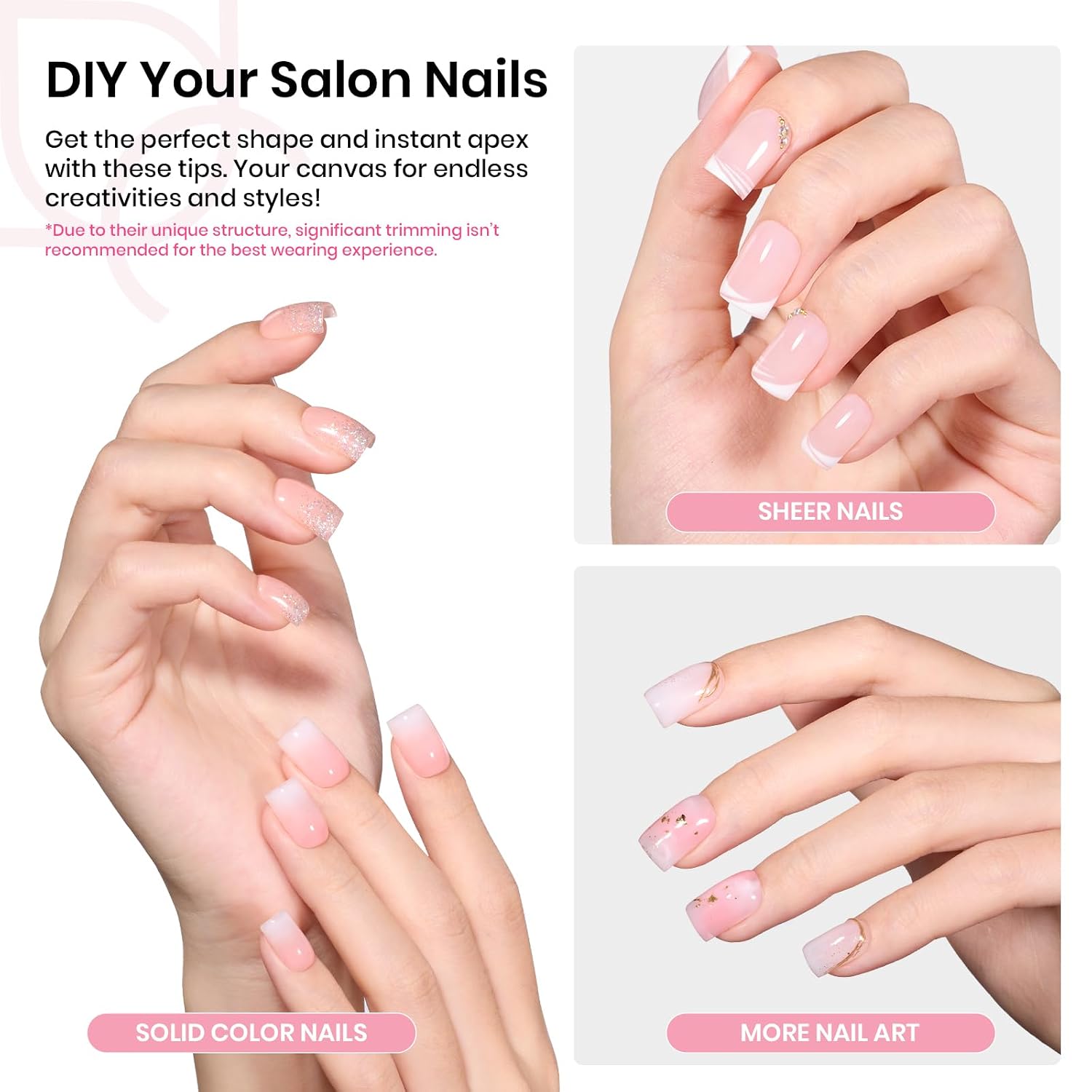 Thumbnail 1 de Beetles Tipex Instant Apex Nail Tips 512 pcs 💅