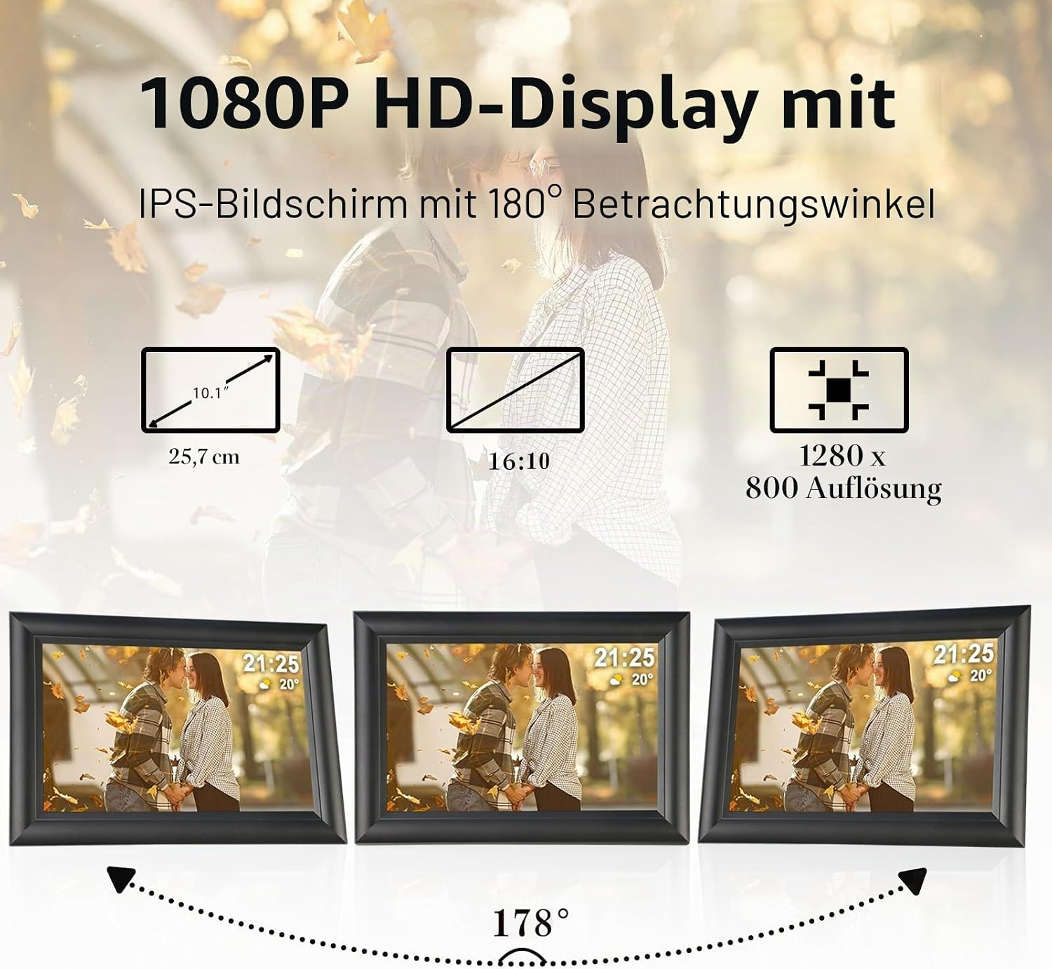 Detalle 2 de Frameo 10,1" digitaler Bilderrahmen 32 GB
