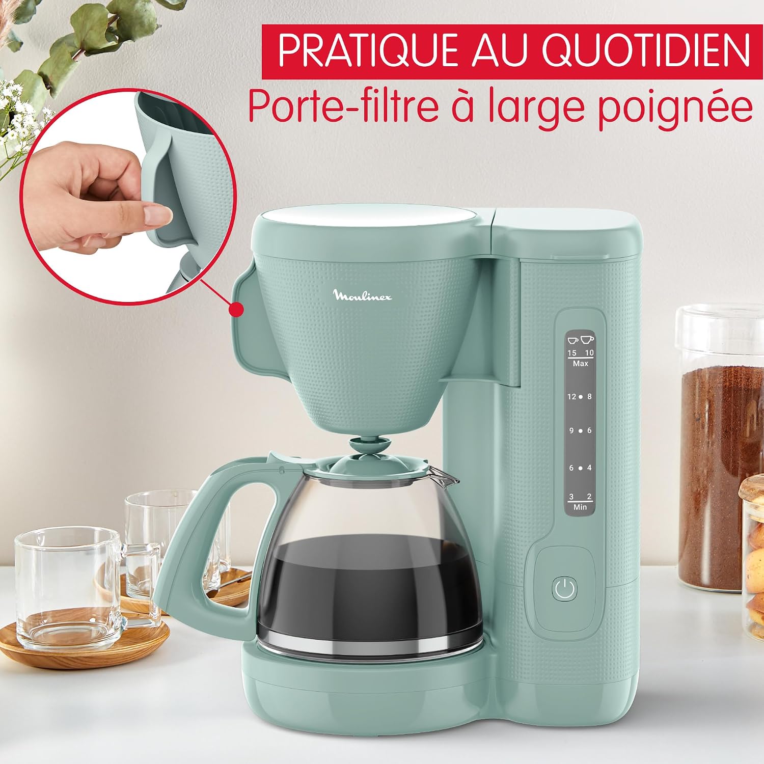 Thumbnail 4 de Moulinex Morning FG2M1310 Cafetière 1,25 L