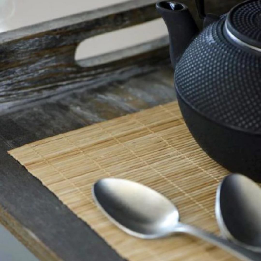 Detalle de PARENCE Woven Bamboo Table Mats, Set of 3, 30 x 45 cm