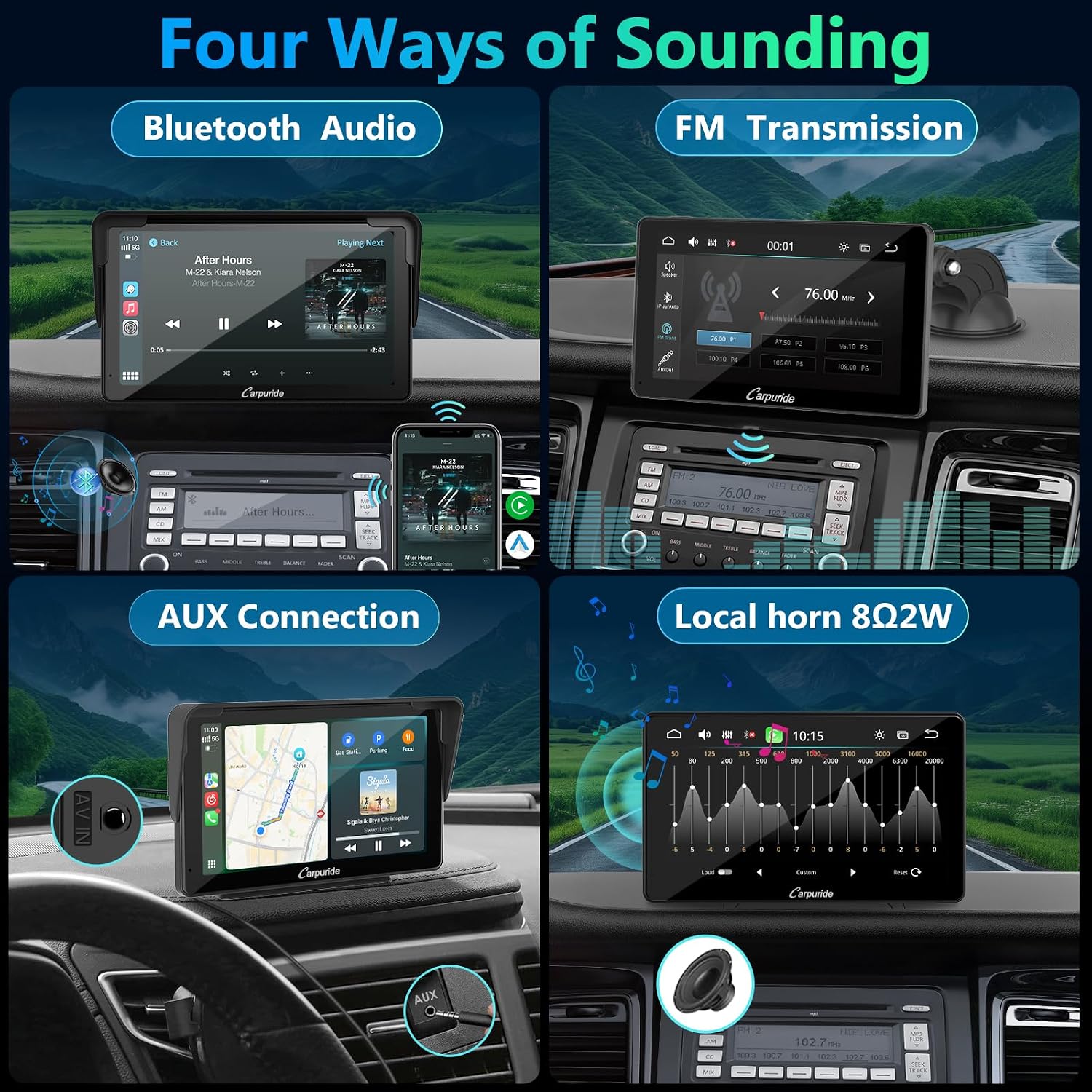 Detalle 2 de Carpuride Carplay Screen 7 Zoll Touchscreen