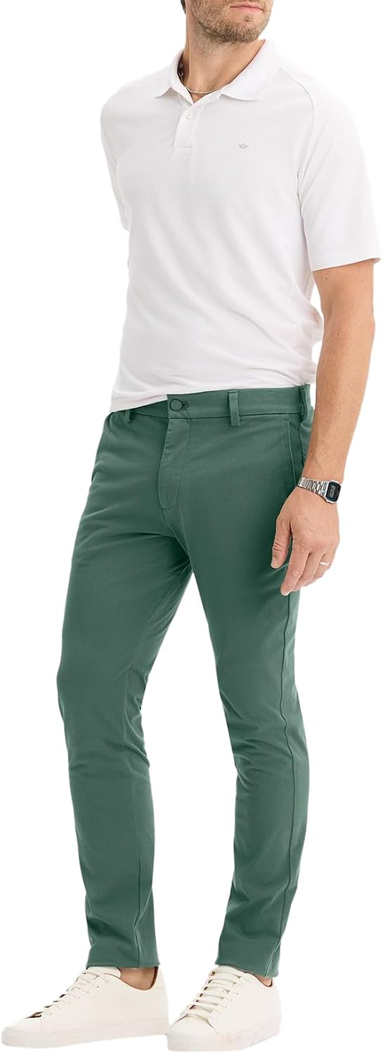 Detalle 2 de Dockers Go Activeflex Chino Pantaloni Uomo – Skinny Fit con tessuto Activeflex