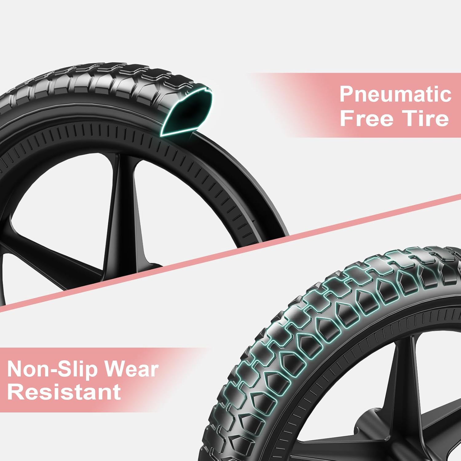 Thumbnail 6 de SEREED Toddler Balance Bike (2 Years Old), No-Pedal Kids Bike with Tool-Free Height Adjustment (Pink)