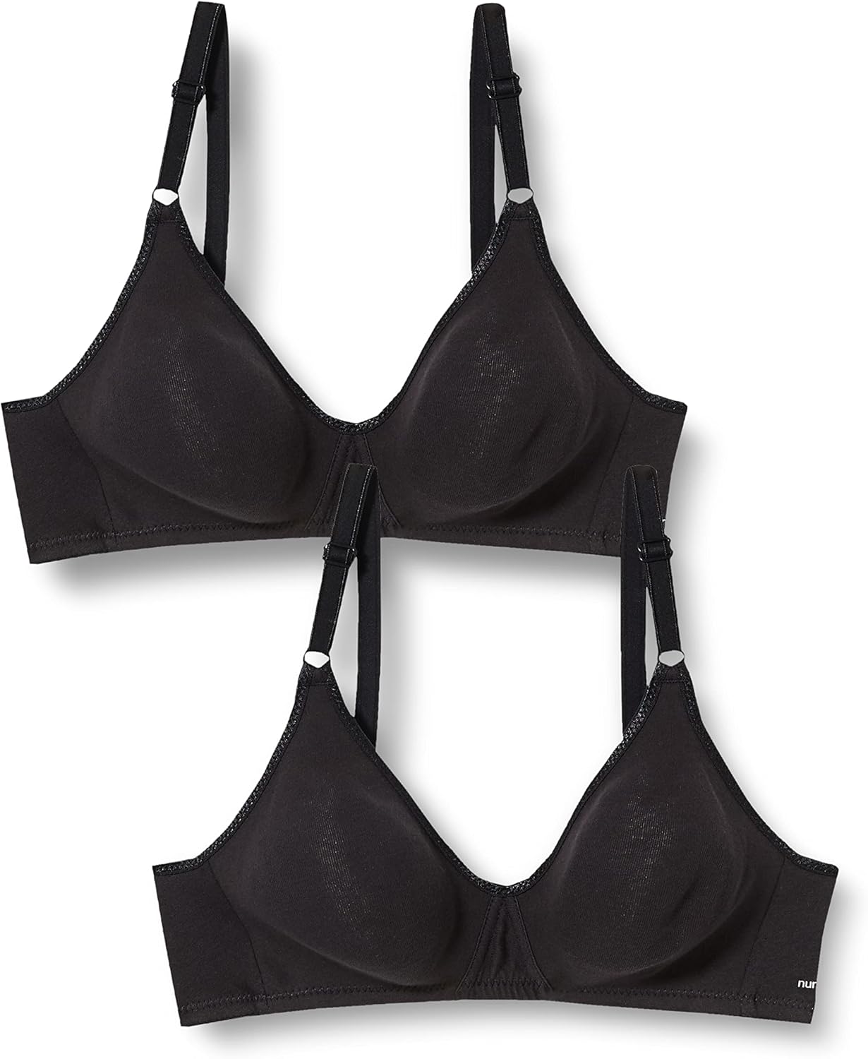 Detalle de Nur Die Soutien-Gorge sans armatures (Lot de 2) Femme — Confort en coton et invisibilité