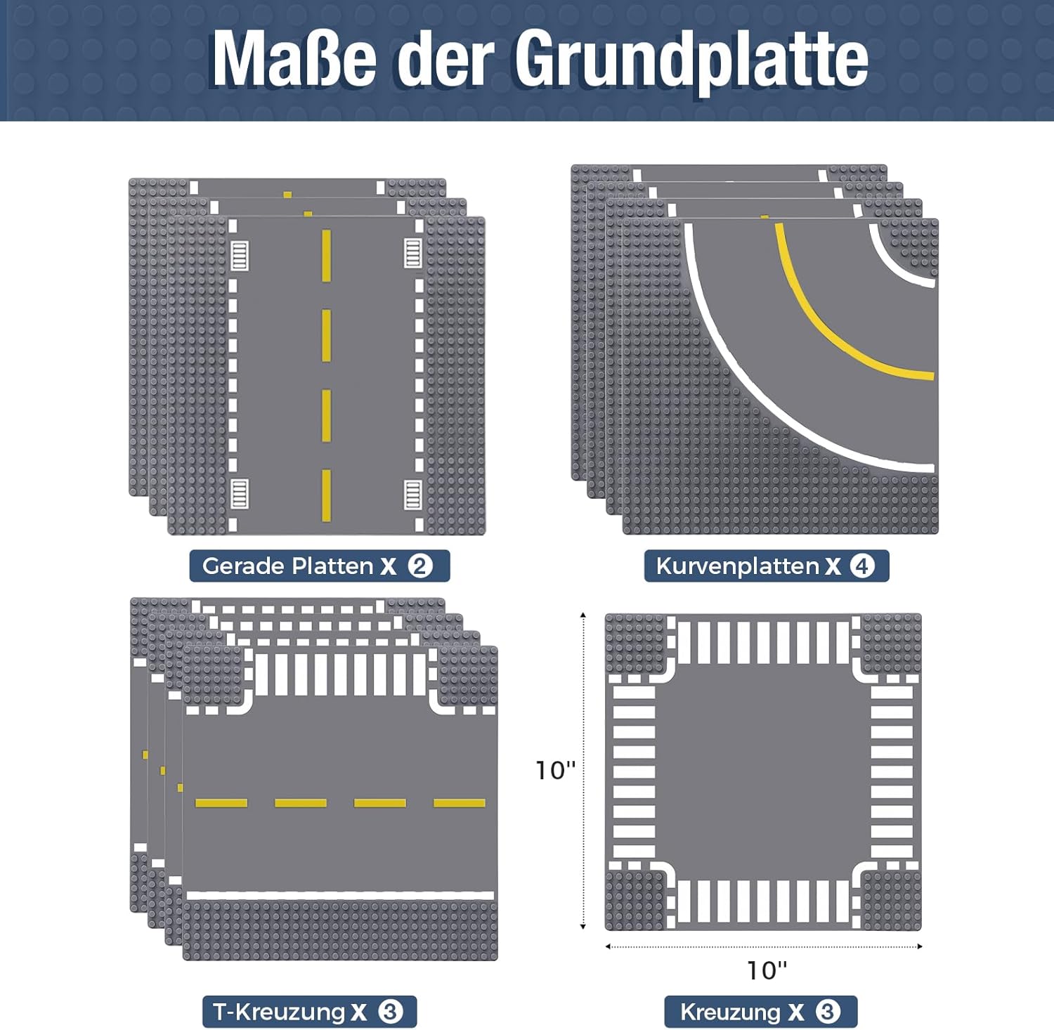 Thumbnail 1 de Straßenplatten-Set 12 Teilig für City