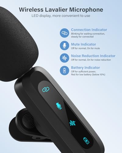 Thumbnail 7 de Wireless Lavalier Microphone for iPhone, iPad, Android Phone by WARM BOX