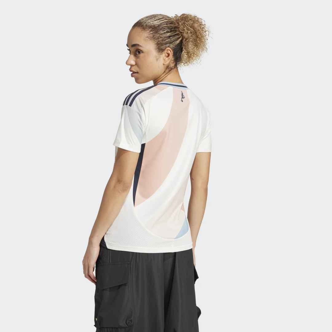 Detalle 2 de Camiseta segunda equipación selección femenina España 25 de Adidas (Blanco)
