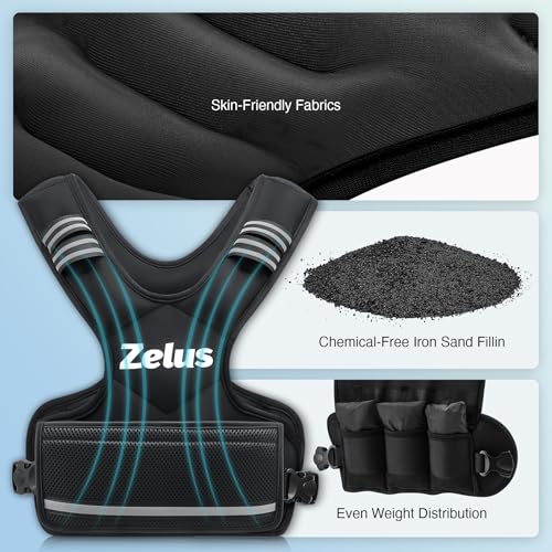 Thumbnail 4 de ZELUS Weighted Vest 4โ10 lb adjustable workout vest ๐