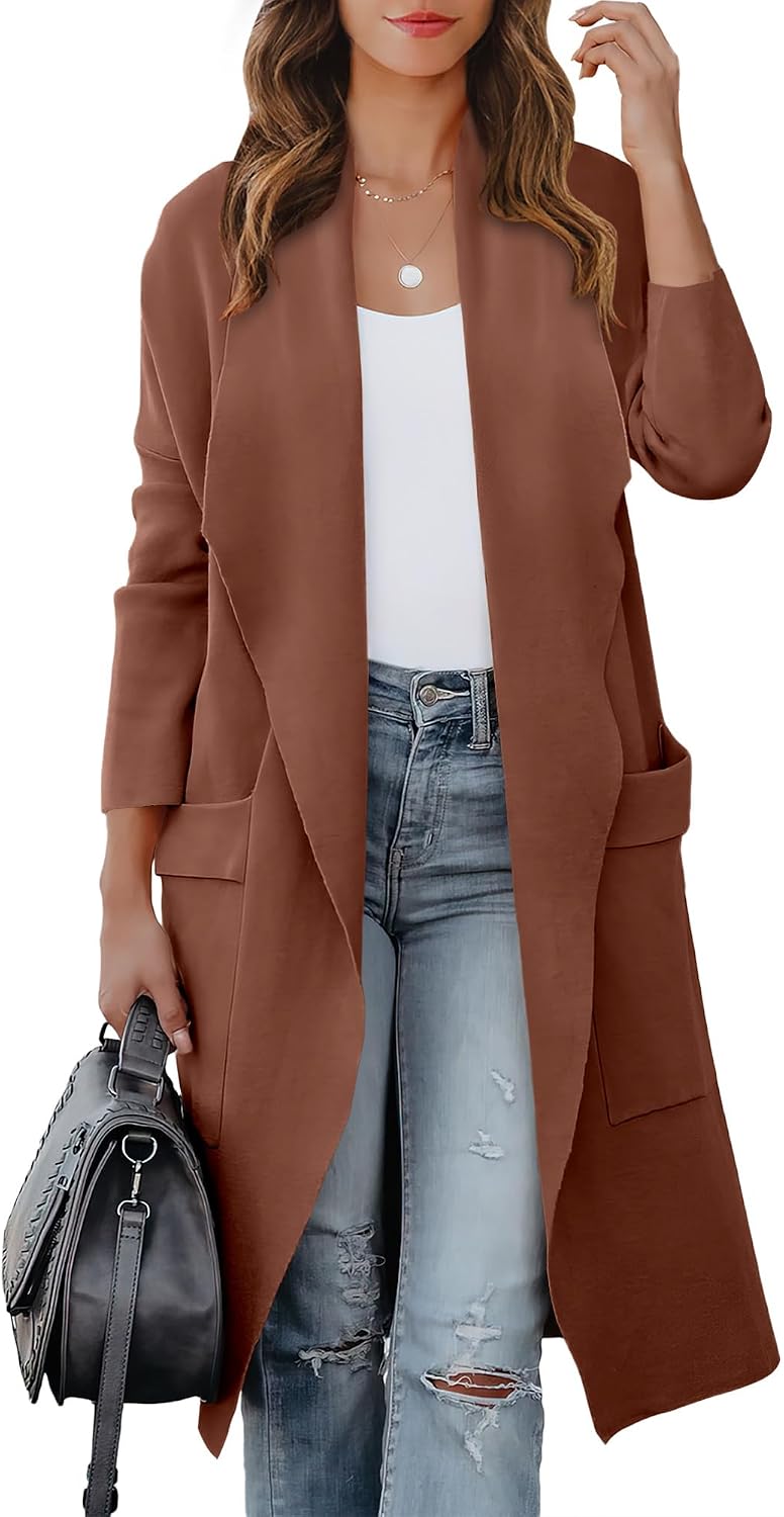 Detalle de ANRABESS Women's Long Cardigan