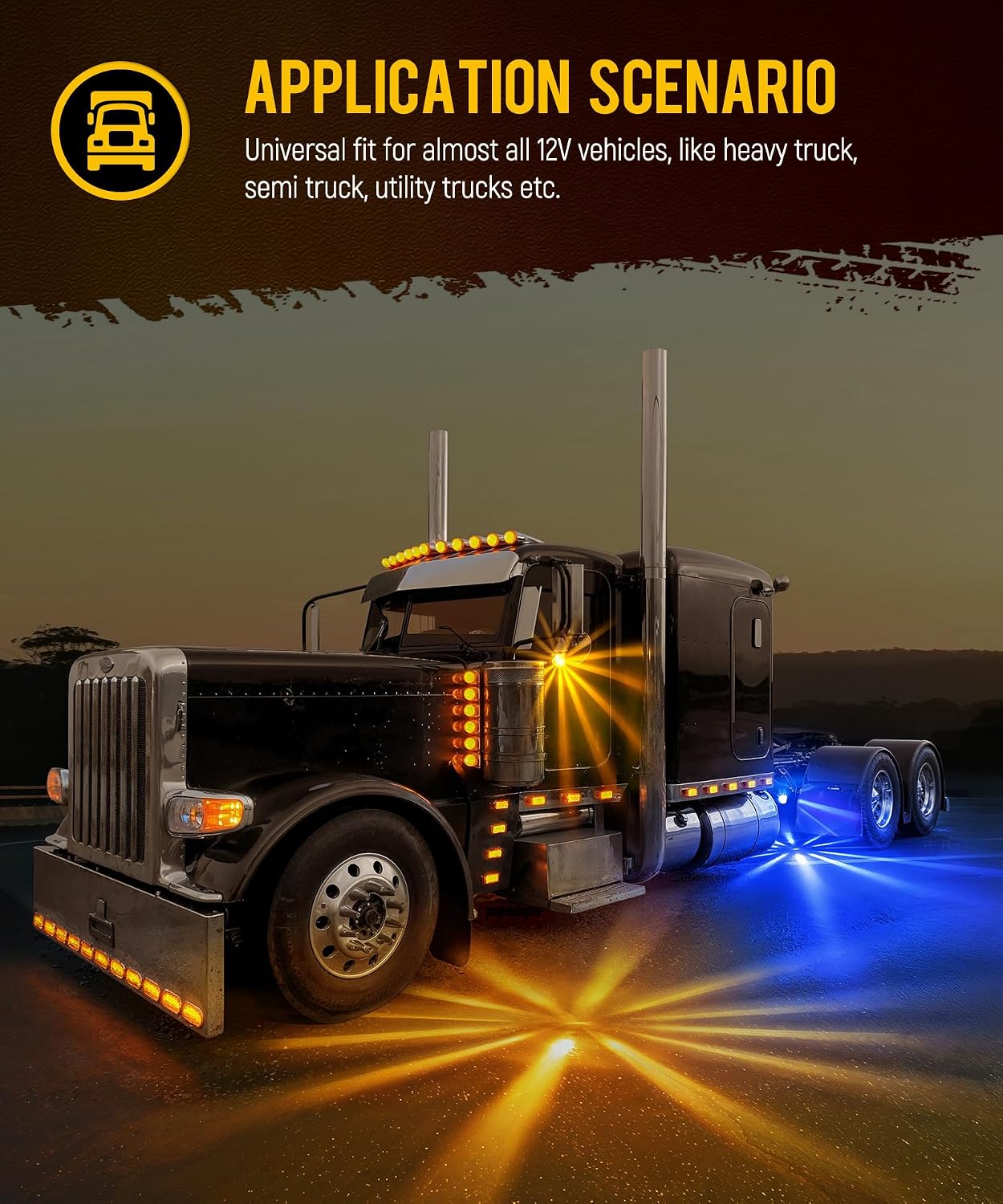 Thumbnail 6 de Partsam Glass Truck Turn Signal Lights