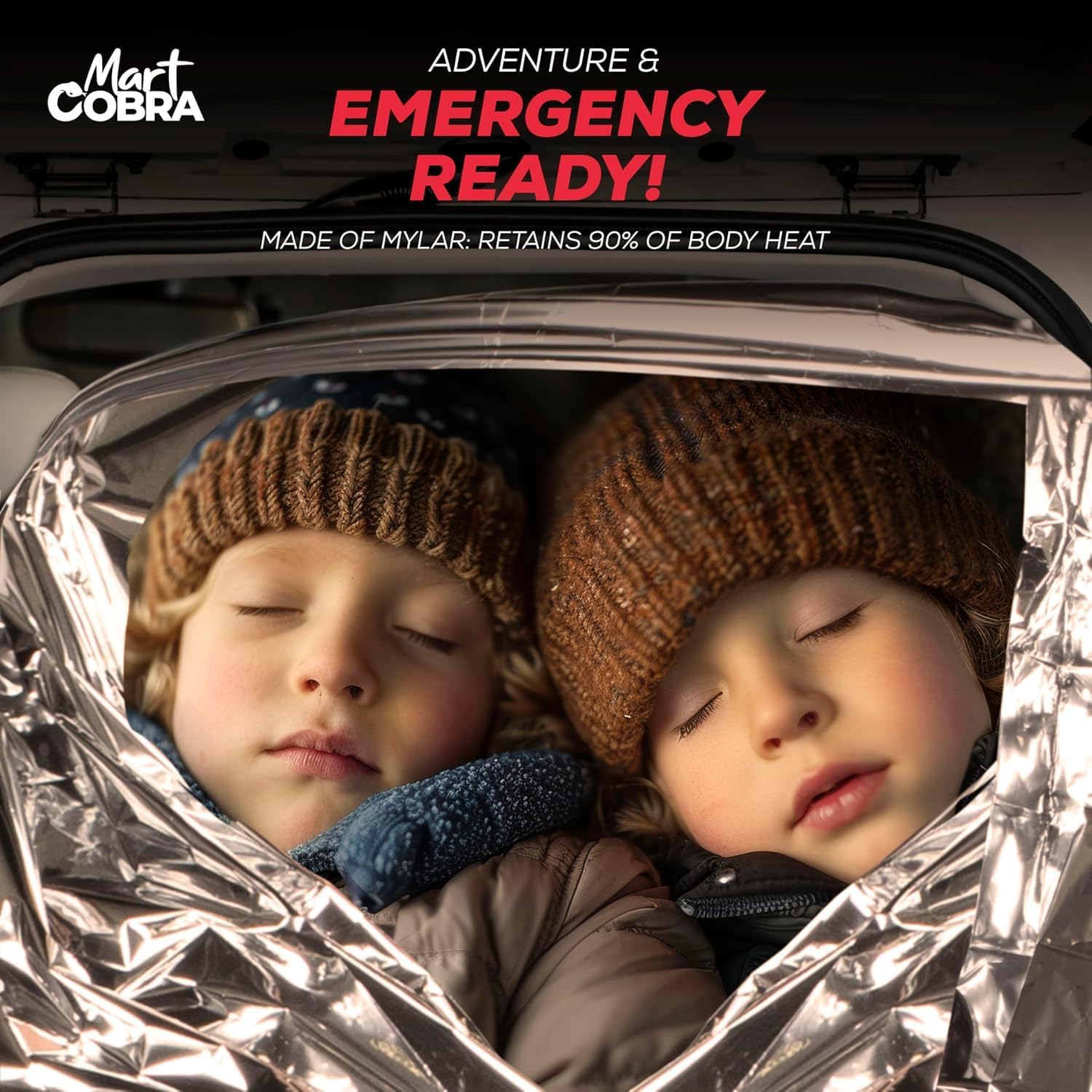 Detalle 2 de Mart Cobra Emergency Blanket 4-Pack 🏕