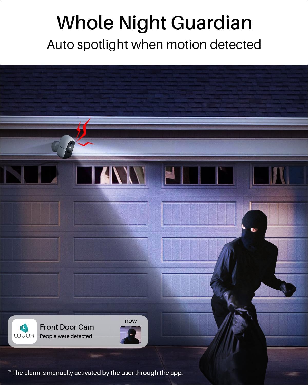 Thumbnail 5 de WUUK Add-on 2K Wireless Security Camera 9600mAh