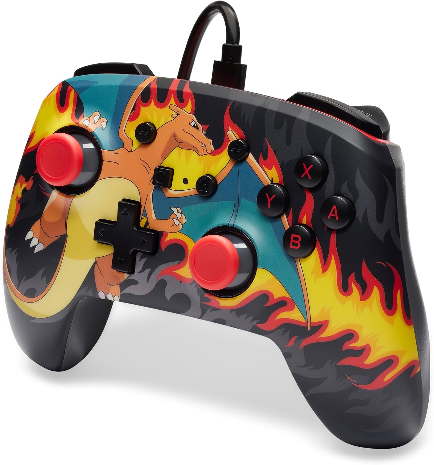 Thumbnail 4 de PowerA Controller cablato avanzato Charizard tempesta di fuoco