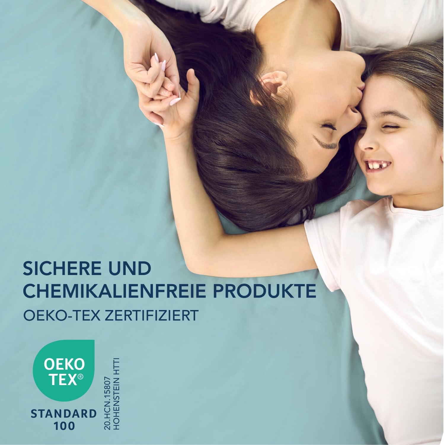 Thumbnail 5 de Dreamzie Spannbettlaken 180x200 cm – 35 cm Tiefe, Mikrofaser, Oeko-Tex, Gummizug