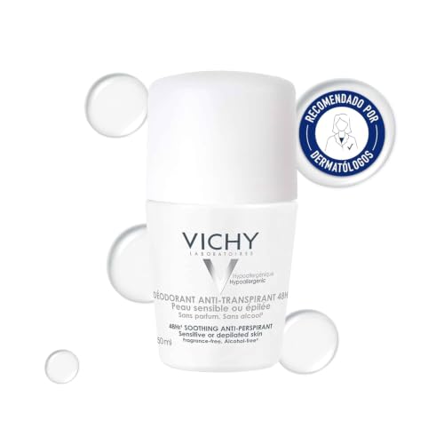 Detalle de Vichy Desodorante Bola Reguladora para Piel Sensible 50 ml – 48h de Eficacia