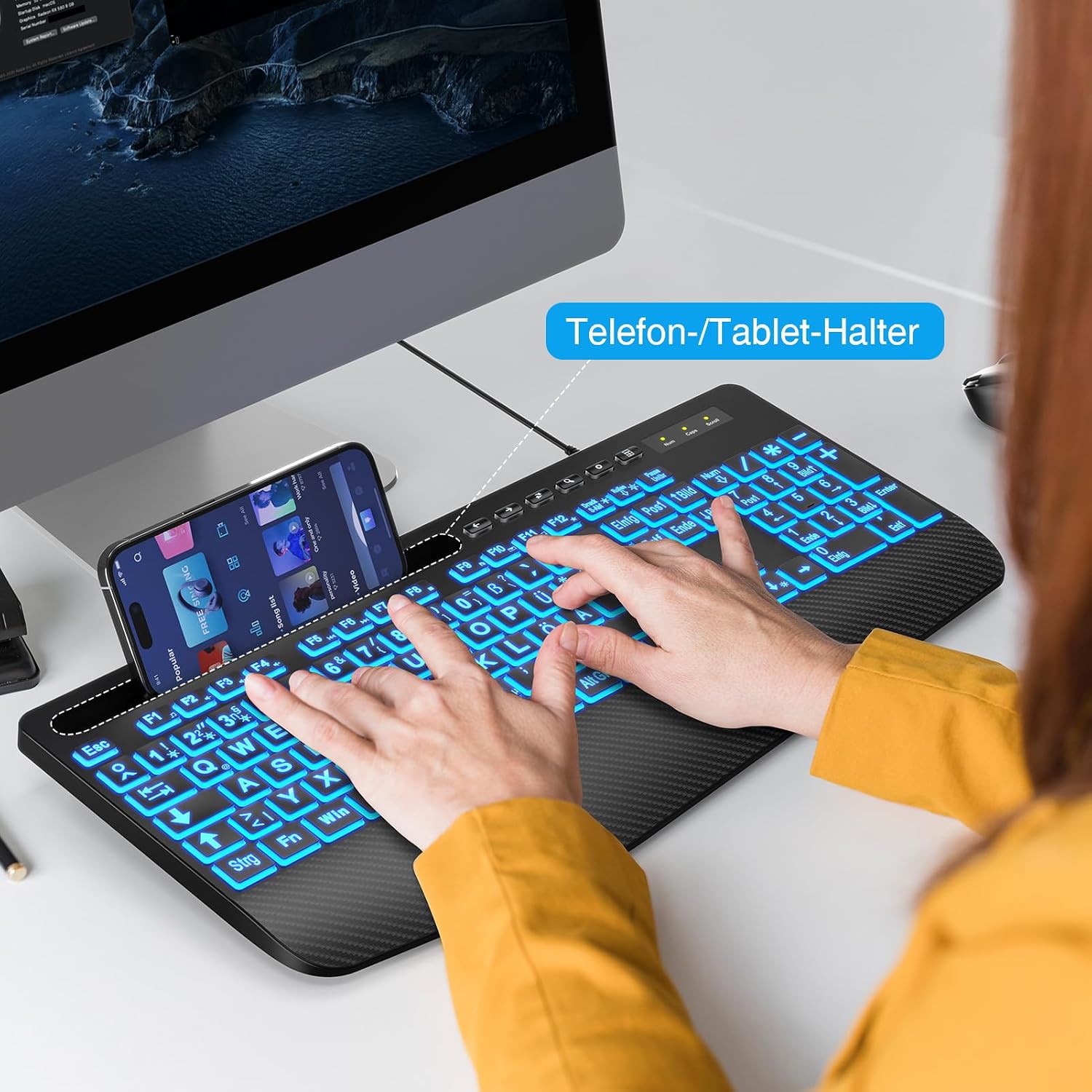 Thumbnail 5 de SABLUTE Tastatur 7 Farben ⌨