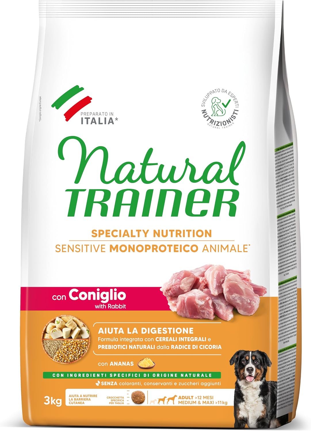 Detalle de Trainer Sensitive No Gluten Adult con Salmone e Cereali Integrali – 12 kg