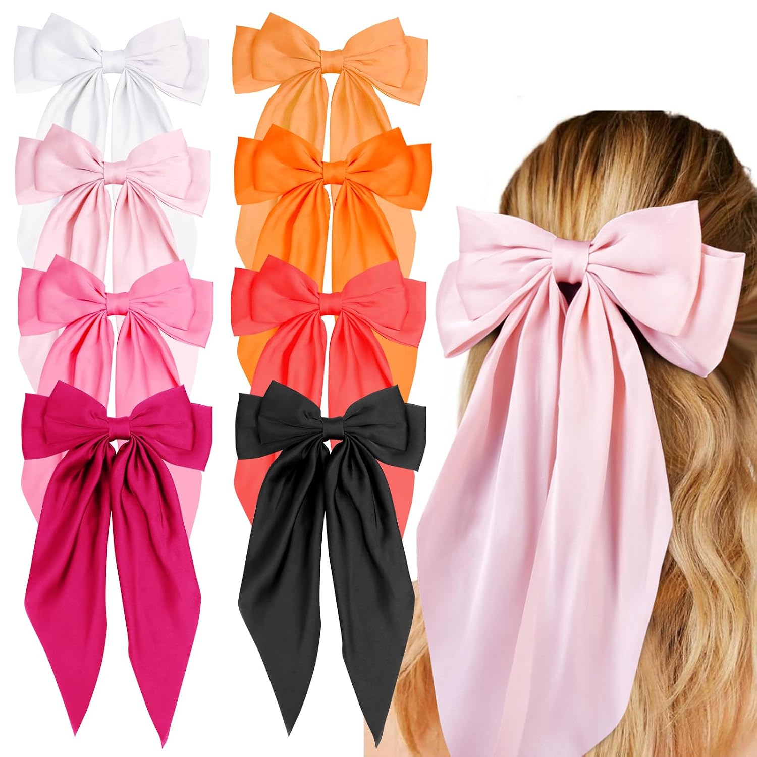 Detalle de Hair Bow Clips, Satin