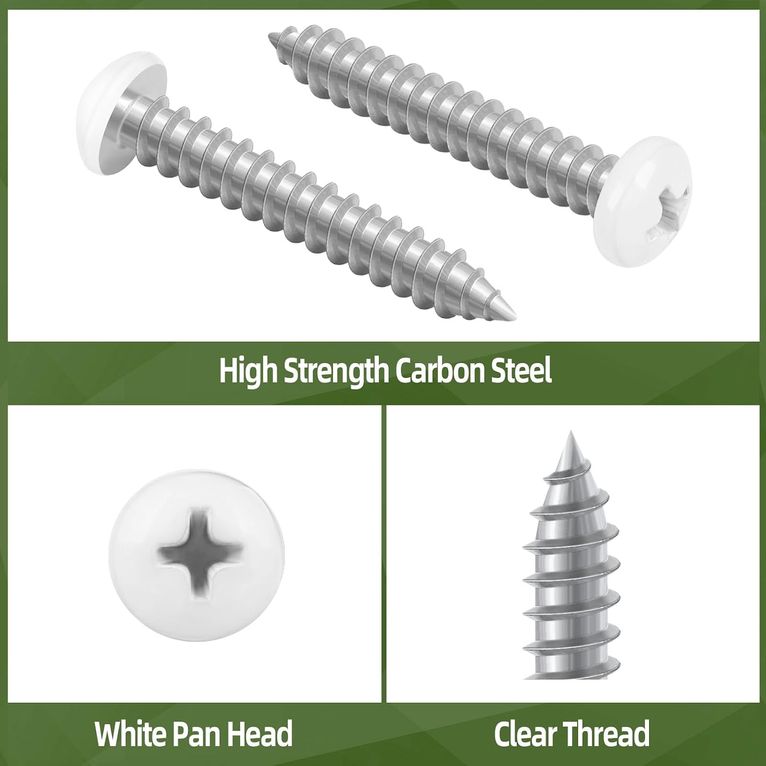 Detalle de Pan Head Sheet Metal Screws, #8 x 3/4