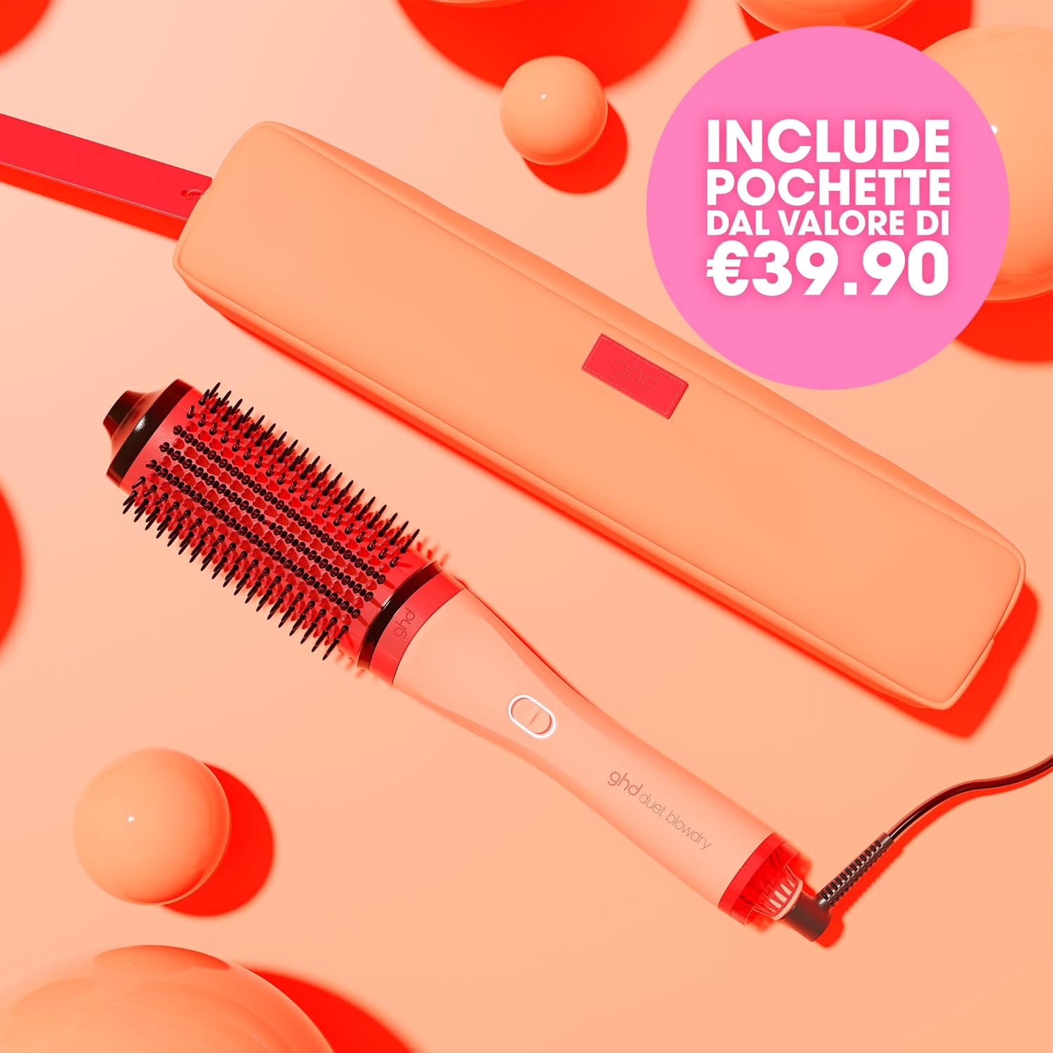 Detalle de ghd Duet Blowdry: Spazzola Asciugacapelli Lisciante 2‑in‑1 con Heat‑Air Xchange