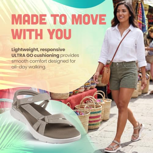 Thumbnail 6 de Skechers Women's On-The-Go Flex Sublime Sandals – Taupe, UK 5