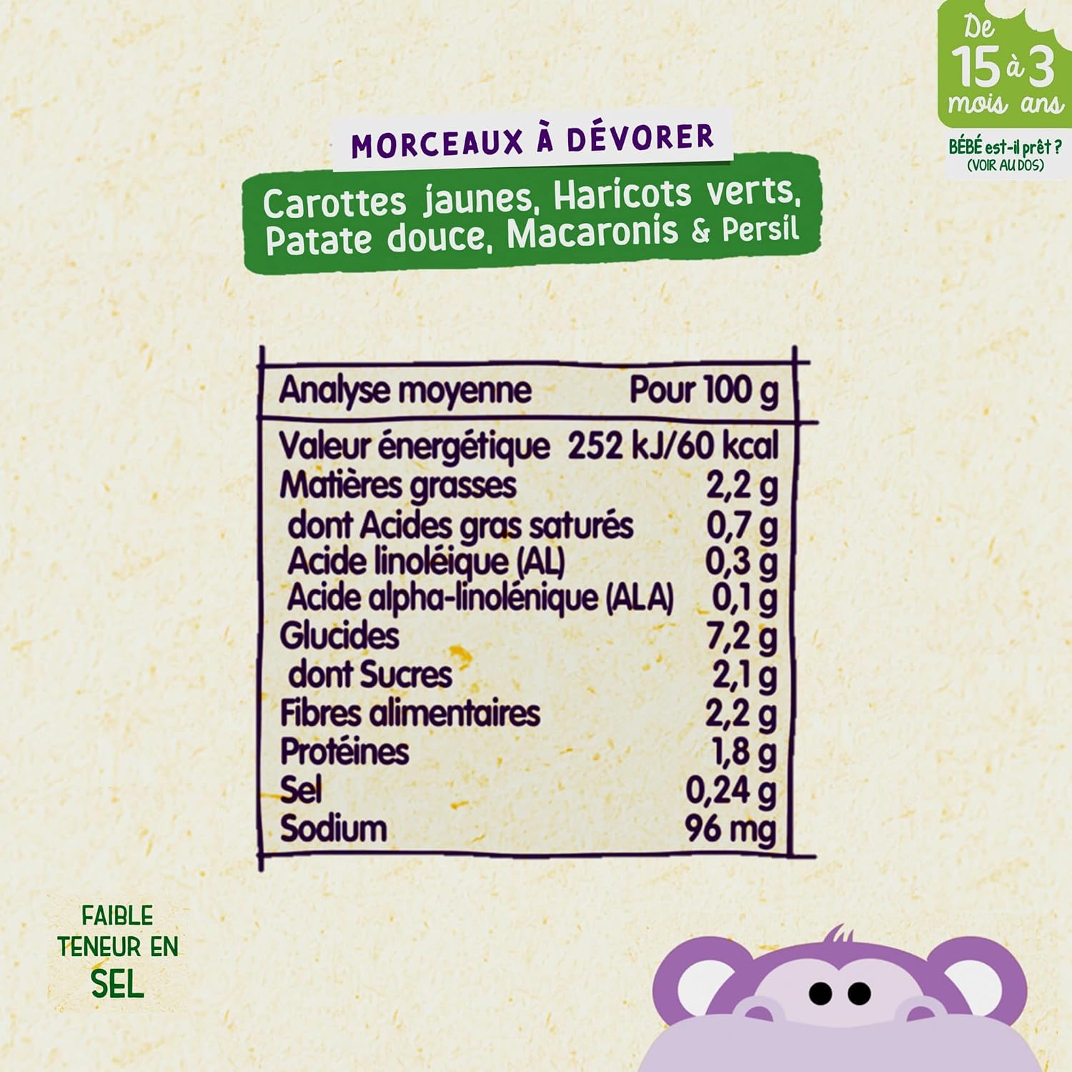 Detalle 2 de Blédina Morceaux à Dévorer 6x200g 🍲