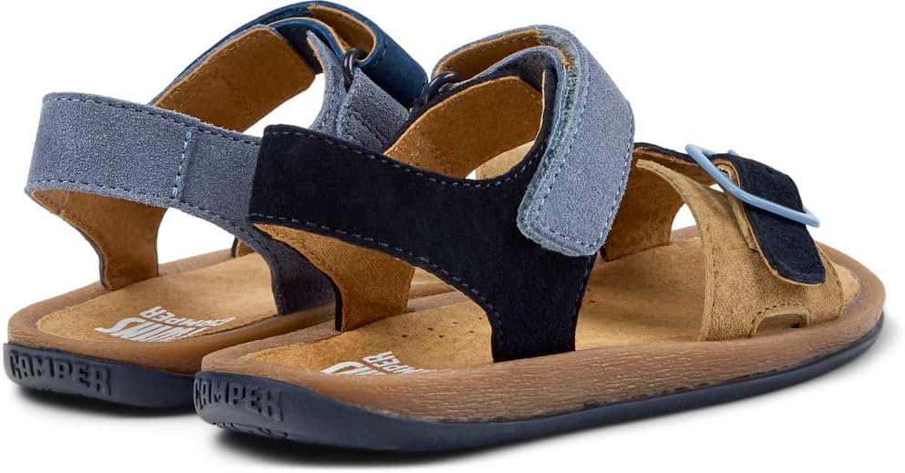 Detalle de Camper Garçon Bicho K800672 2-Strap Sandal – Sandale enfant colorée en cuir et peau