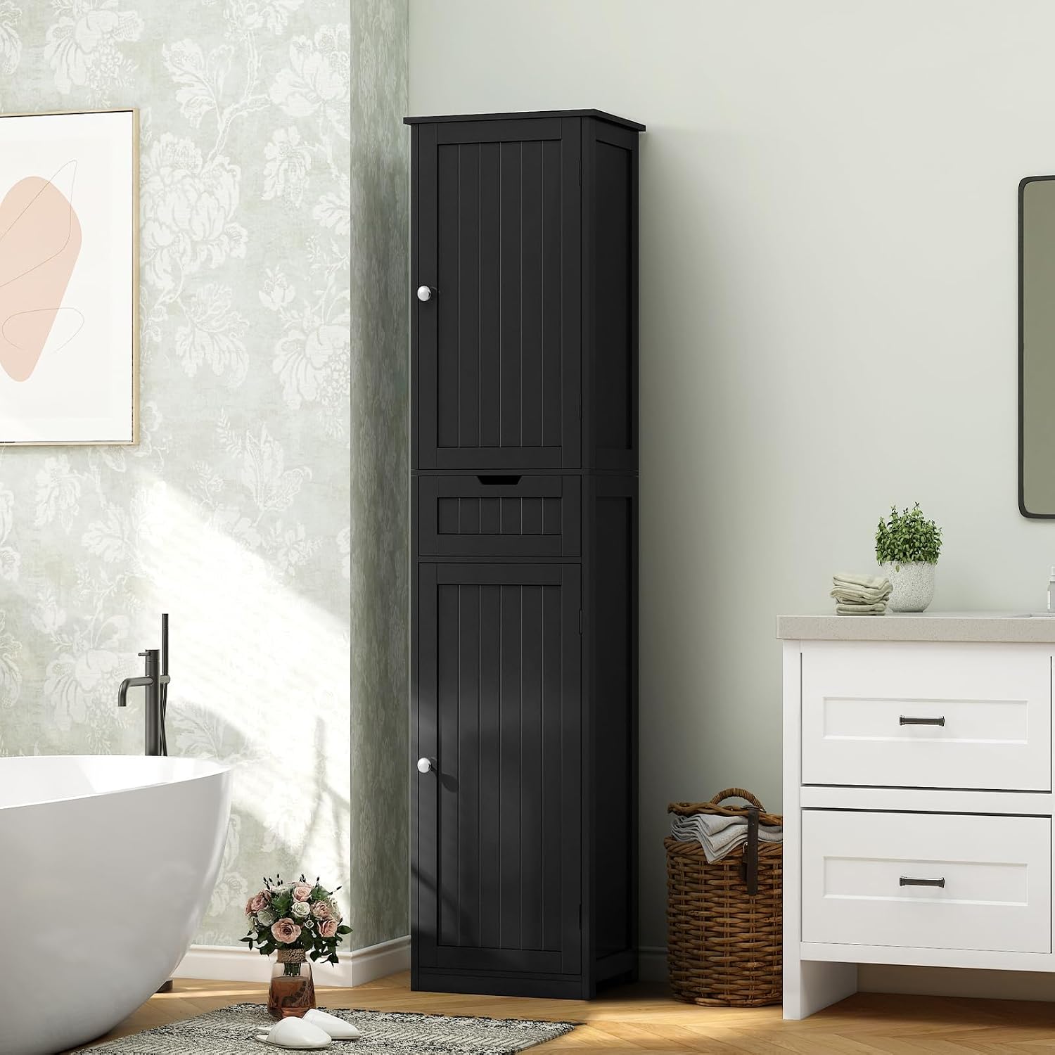 Thumbnail 6 de Iwell Bathroom Storage Cabinet, 66.9-Inch Tall