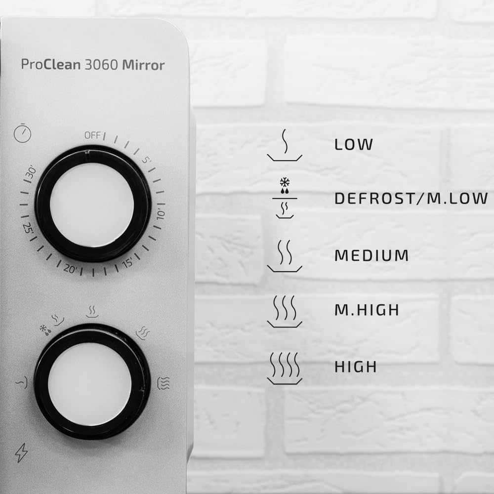 Thumbnail 2 de Cecotec Micro-ondes ProClean 3060 Gray Mirror (20 L, 700 W) avec revêtement Ready2Clean