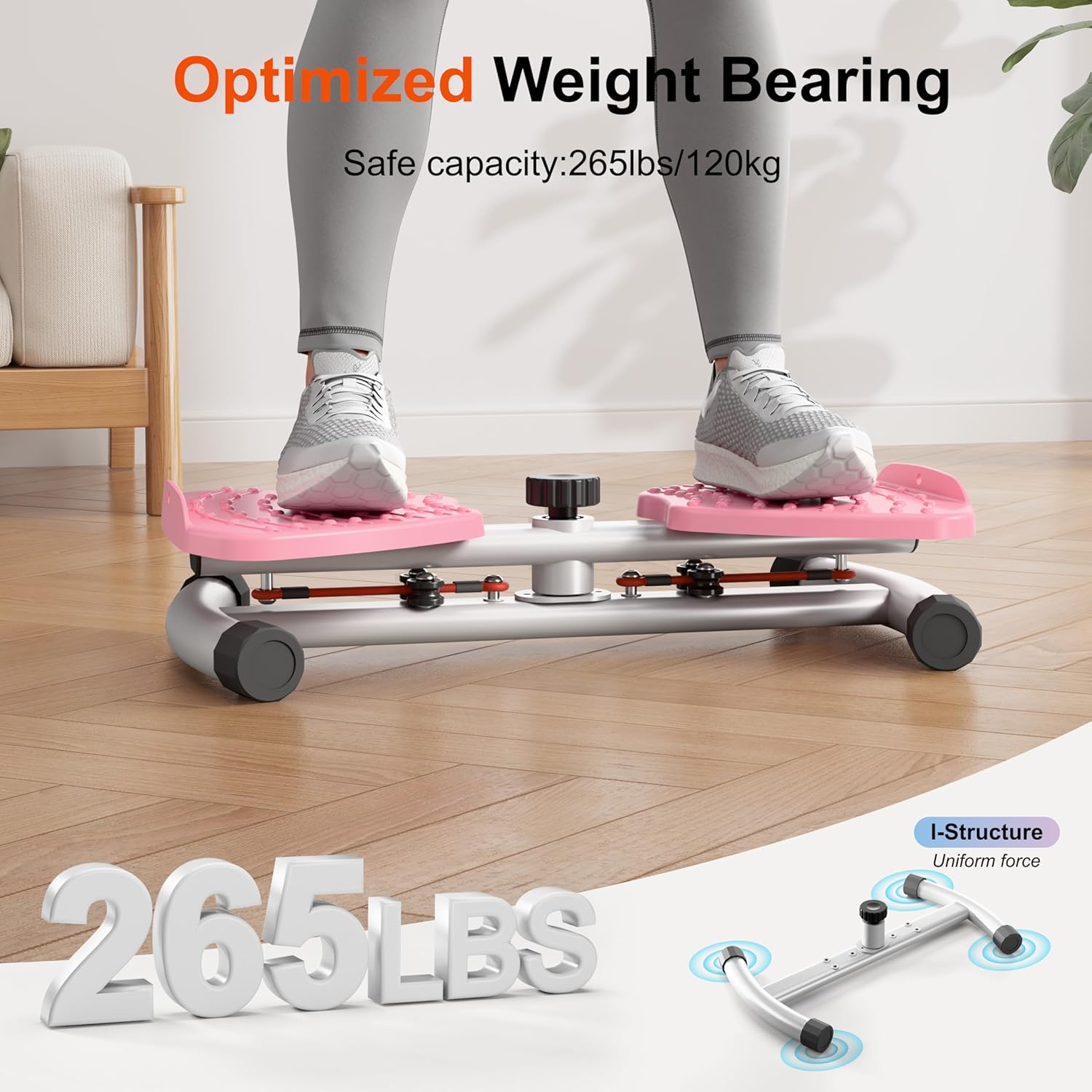 Thumbnail 4 de Waist Twist Sculptor Machine — 360° Core Trainer with Resistance Bands for Home Use