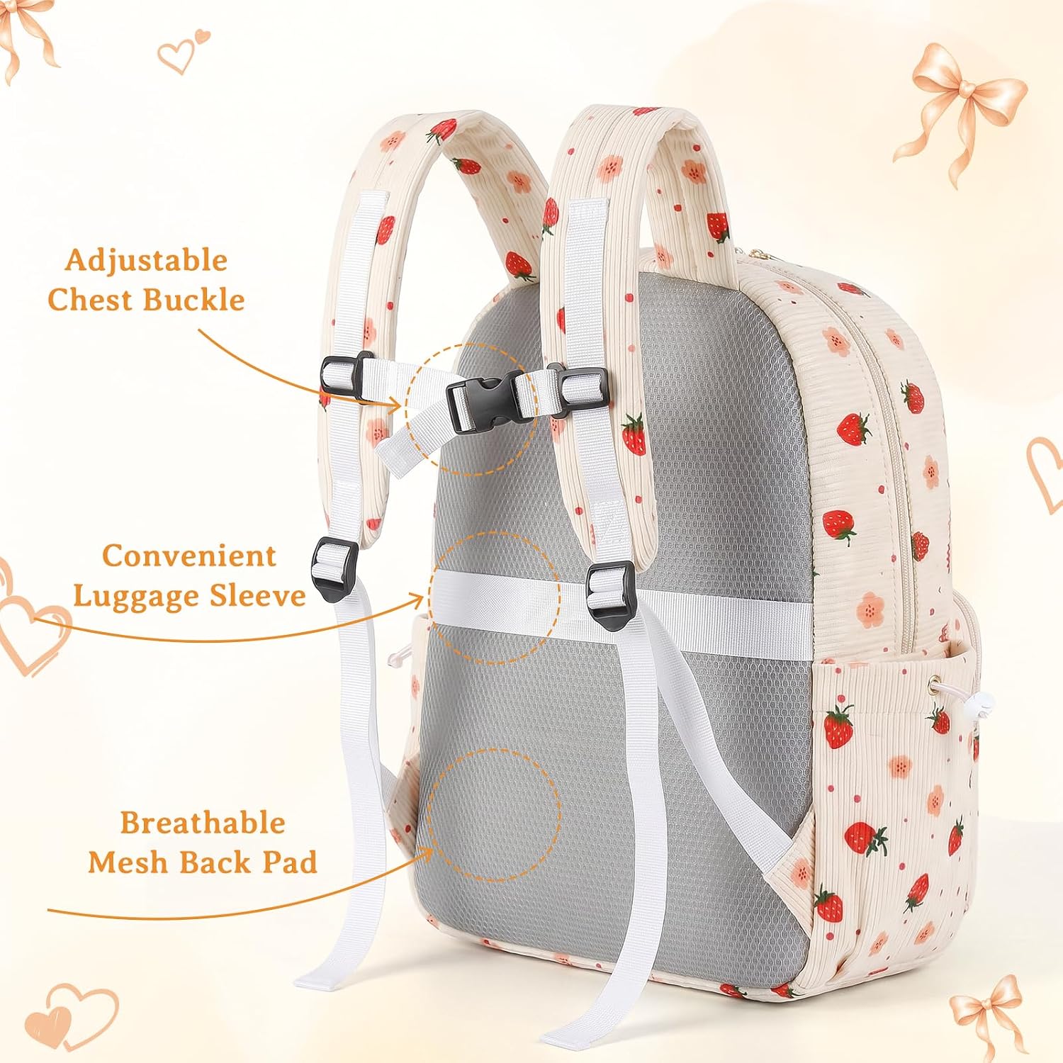 Detalle 1 de Corduroy Girls Backpack Set
