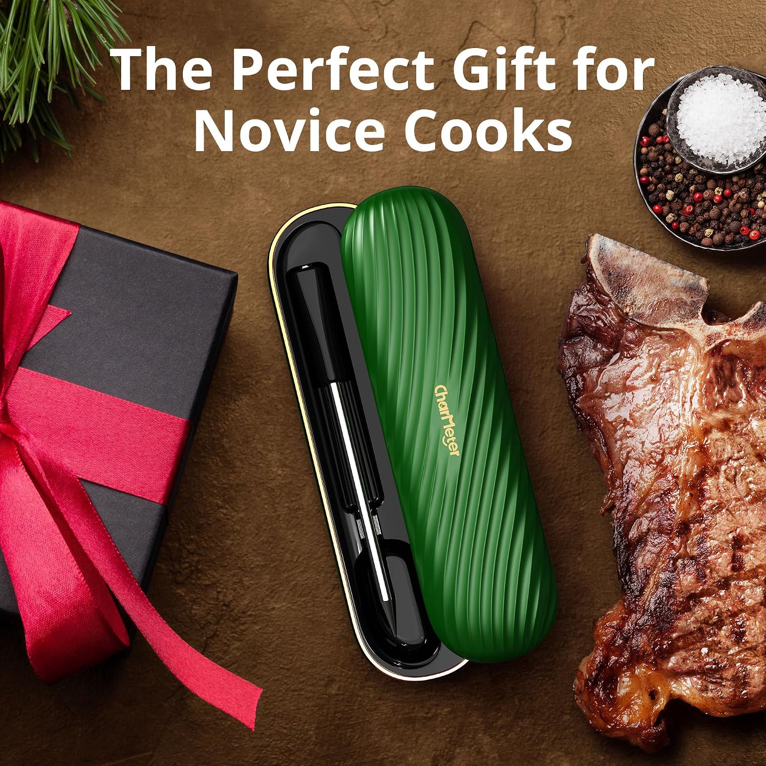 Thumbnail 6 de CharMeter INT-11X-B Wireless Meat Thermometer Probe: Ultra-Long Range, Dual Sensors and Rechargeable Case