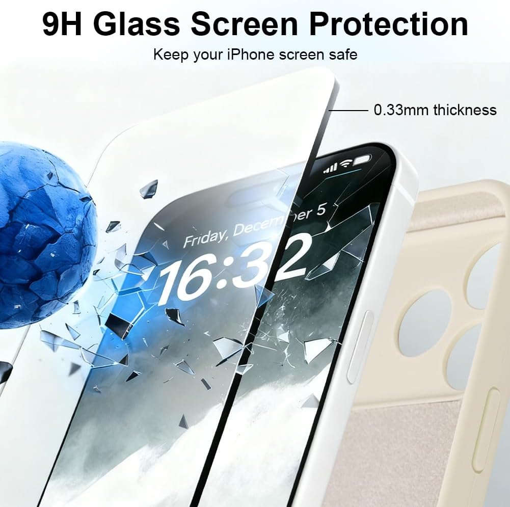 Detalle de OFFCUP V9-WT-PG17SJT-FBA iPhone 17 Pro Case with 2 Screen Protectors