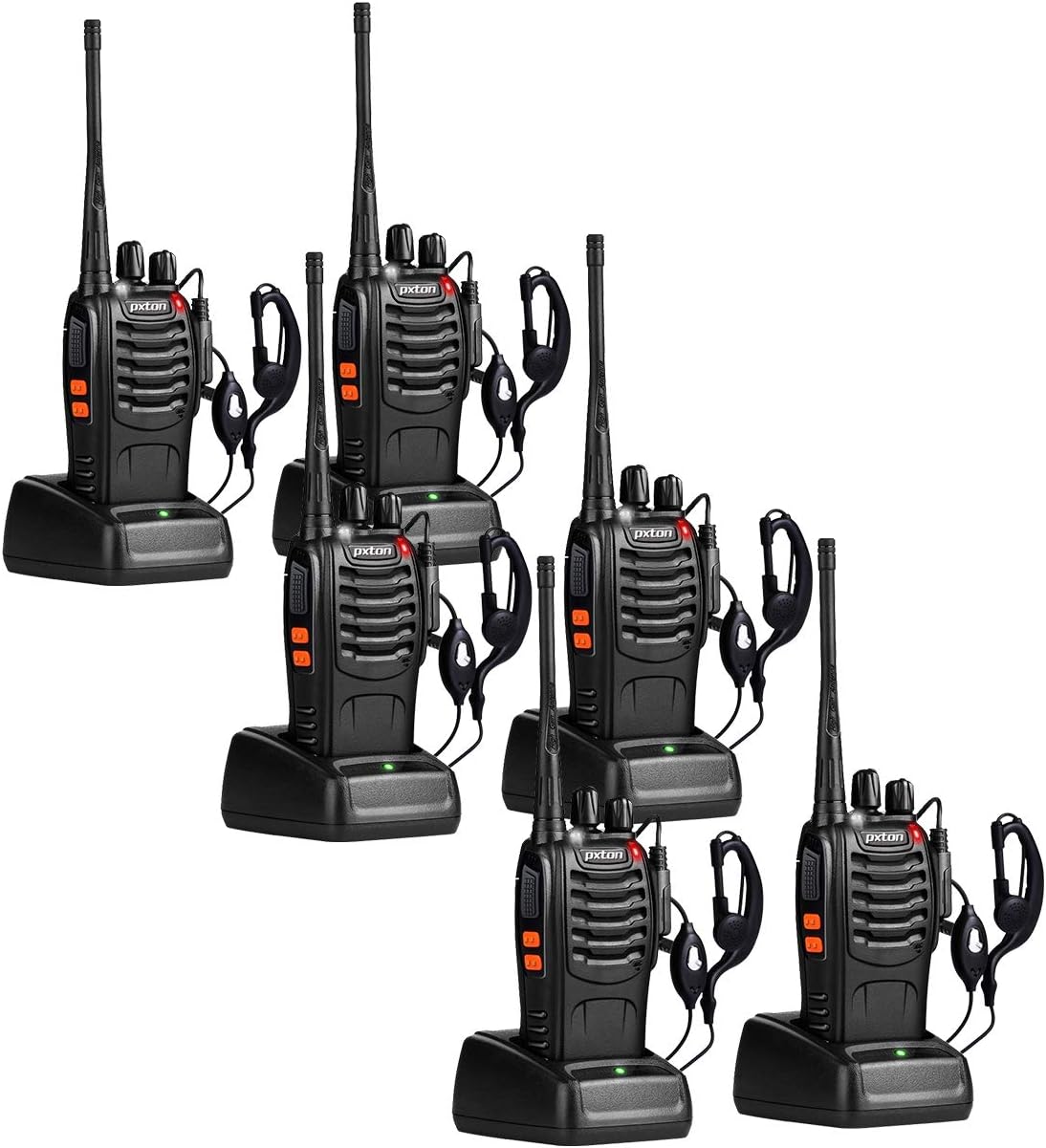 Detalle de pxton Two Way Radios 6 Pack walkie talkies