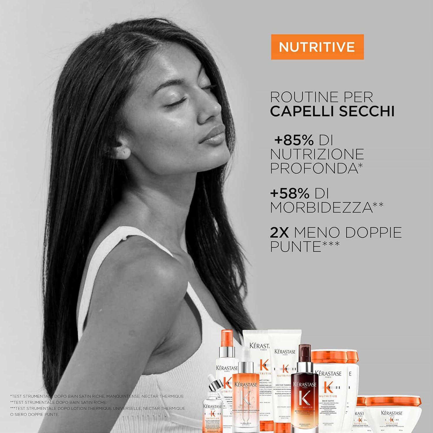 Detalle de Kérastase Nutritive Siero Idratante per il cuoio capelluto secco (90 ml) alla niacinamide e miscela di vitamine