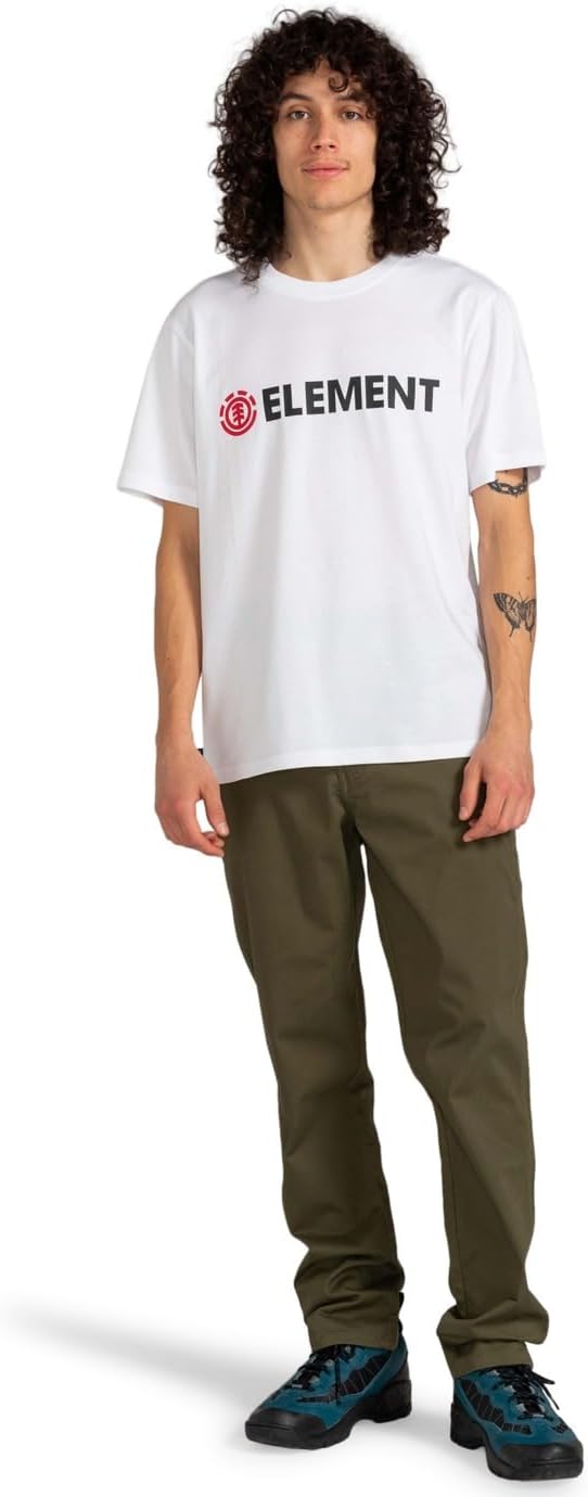 Detalle de Element Blazin T-Shirt Homme (Lot de 1) – T-shirt écran épuré pour homme