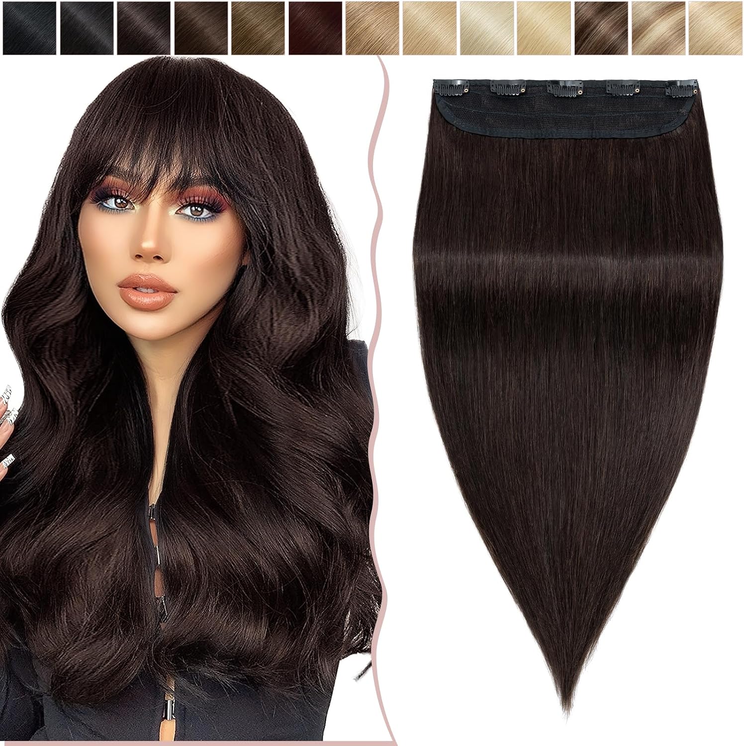 Detalle de SEGO extension clip fasce 100% Remy 30 cm