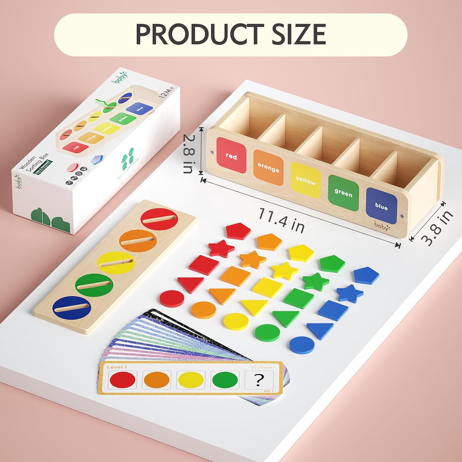 Thumbnail 6 de Dailyfunn Montessori Toys Color & Shape Sorting Box for Toddlers 🎲