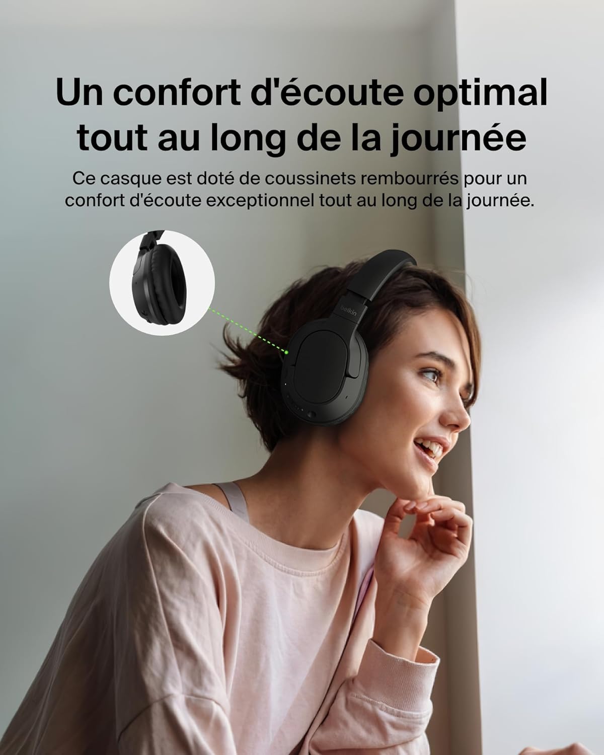 Thumbnail 6 de Belkin SoundForm Surround Casque Bluetooth 60 h autonomie