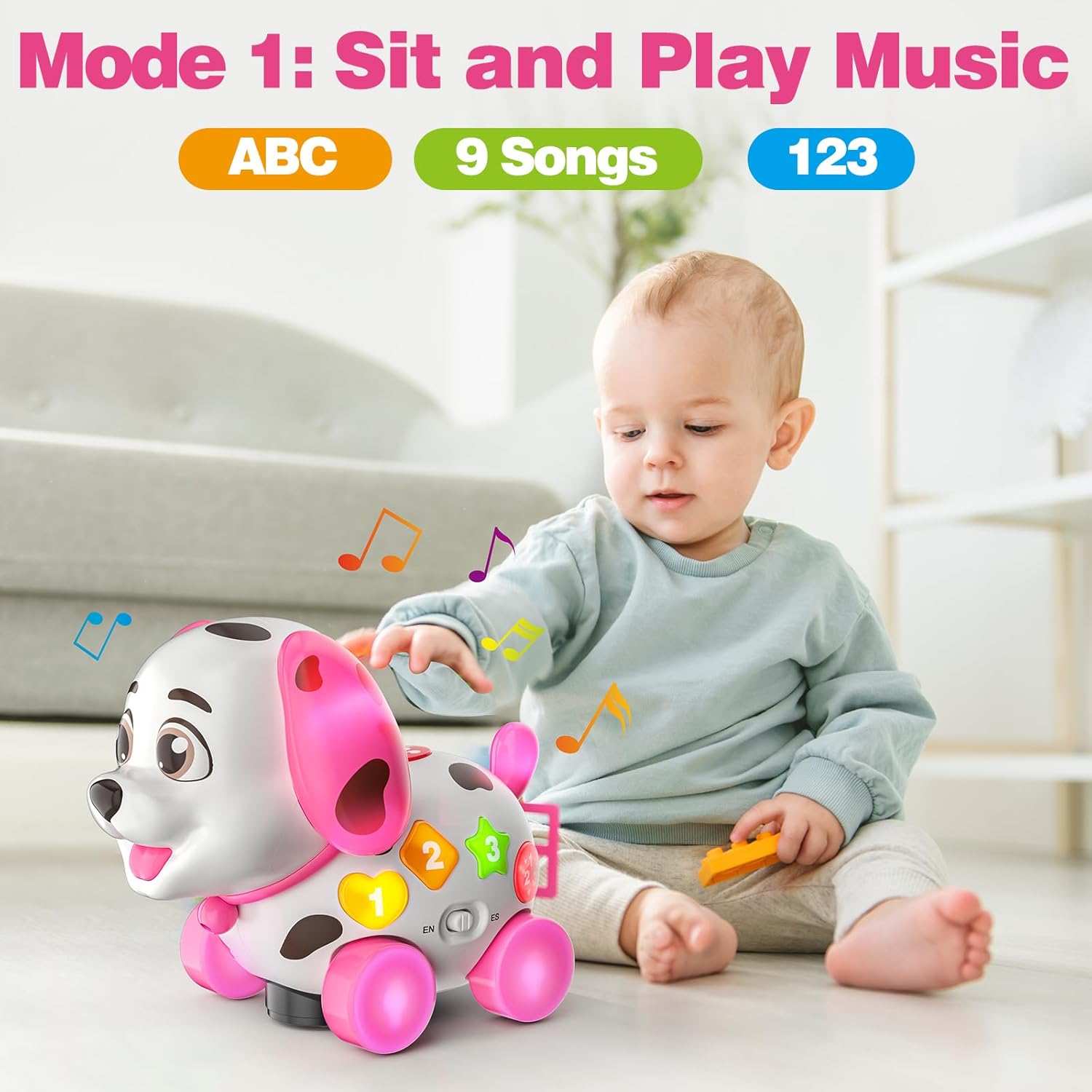 Thumbnail 4 de BQU 3-in-1 Musical Puppy Toy for 12 Months
