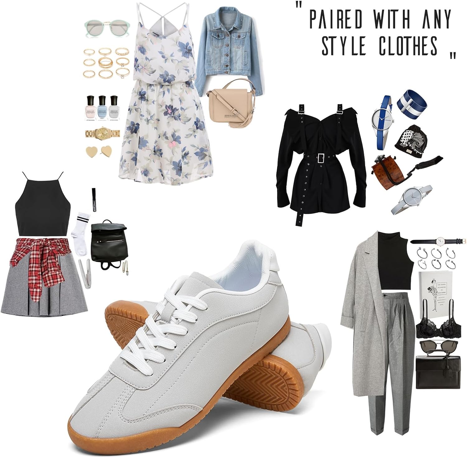 Thumbnail 5 de Adokoo Women's Casual Sneakers in PU Leather