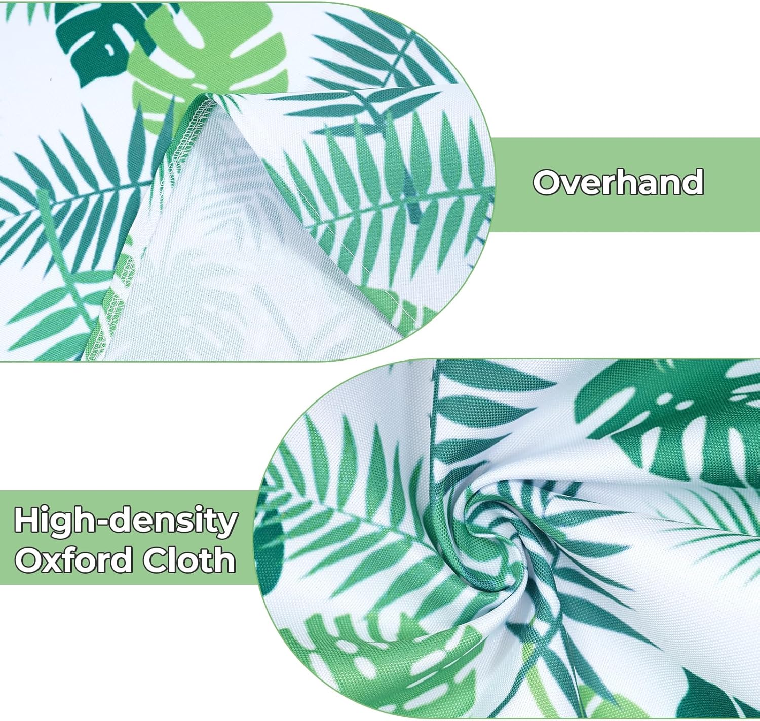 Thumbnail 5 de Eternal Beauty 152cm Round Little Leaf indoor/outdoor splashproof tablecloth with umbrella hole and zipper (60")