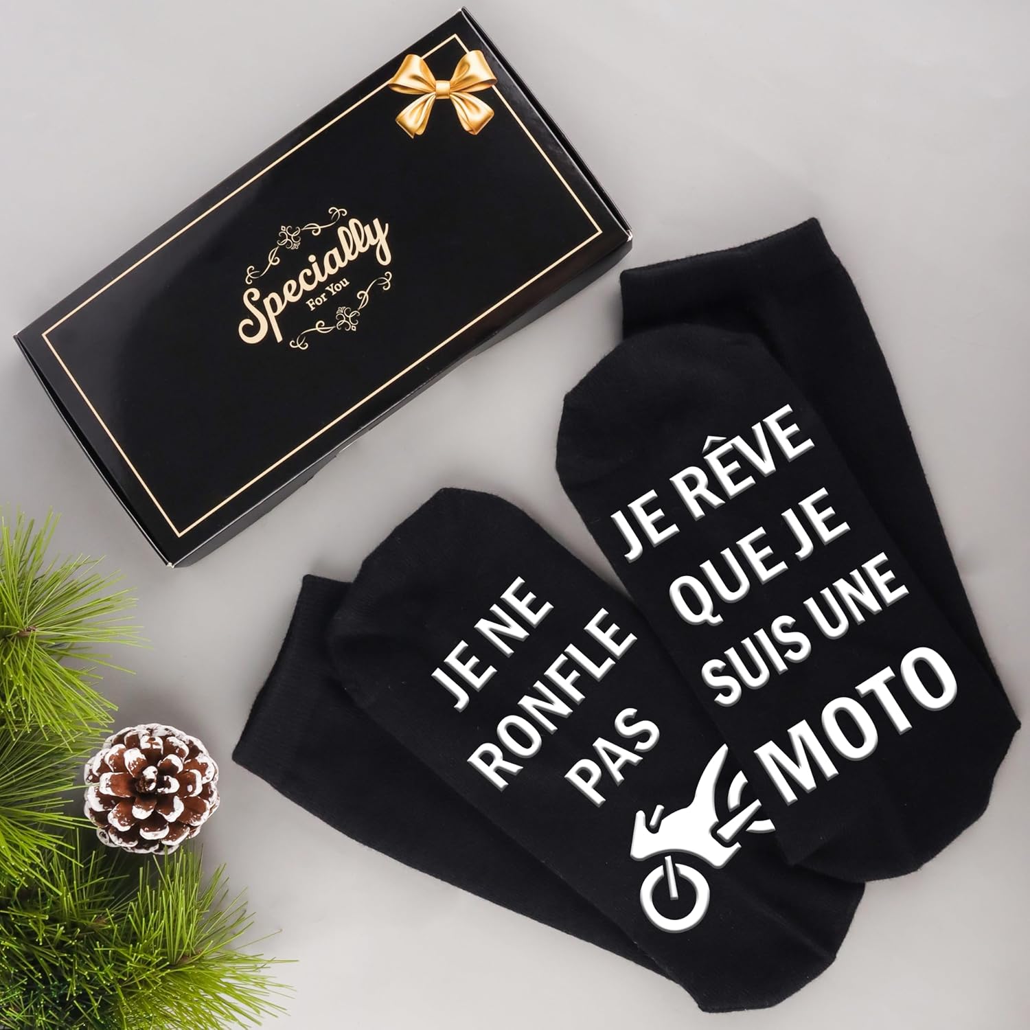 Thumbnail 2 de Chaussettes Rigolote moto 43-46