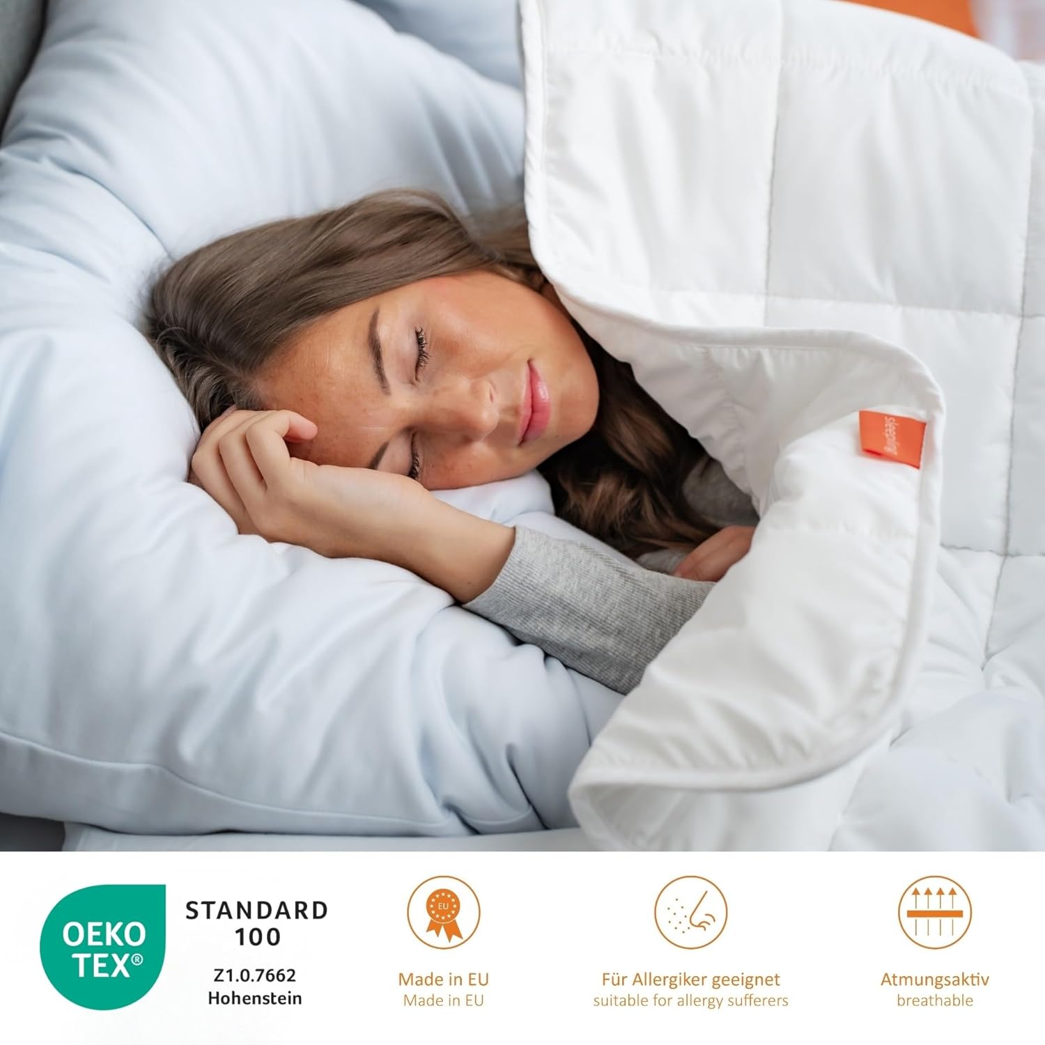 Thumbnail 1 de Oreiller sleepling Komfort 100 (Oeko-Tex), lavable à 60 °C, 60 x 60 cm