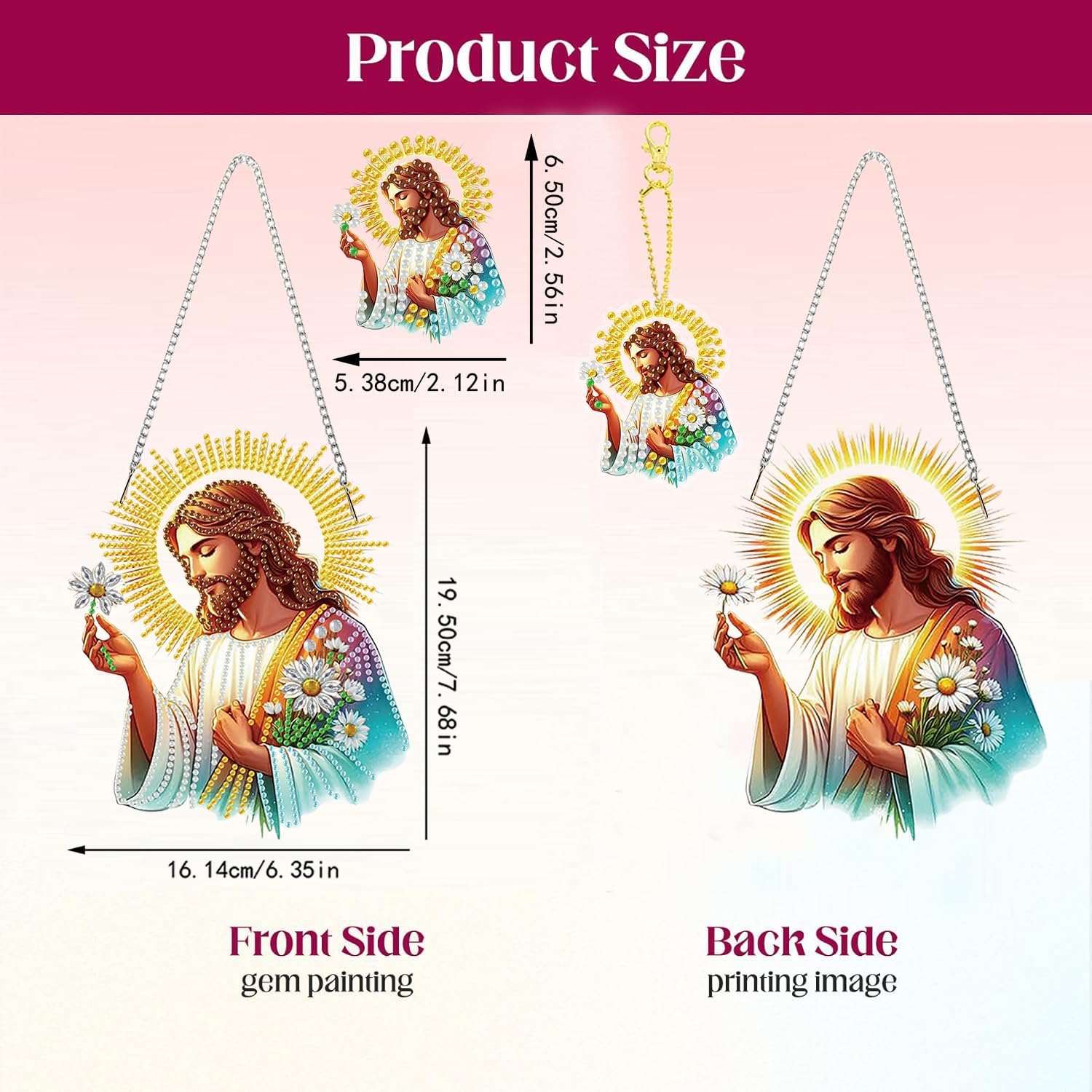 Detalle de Masendp Diamond Painting Hanging Decor Kit in PET