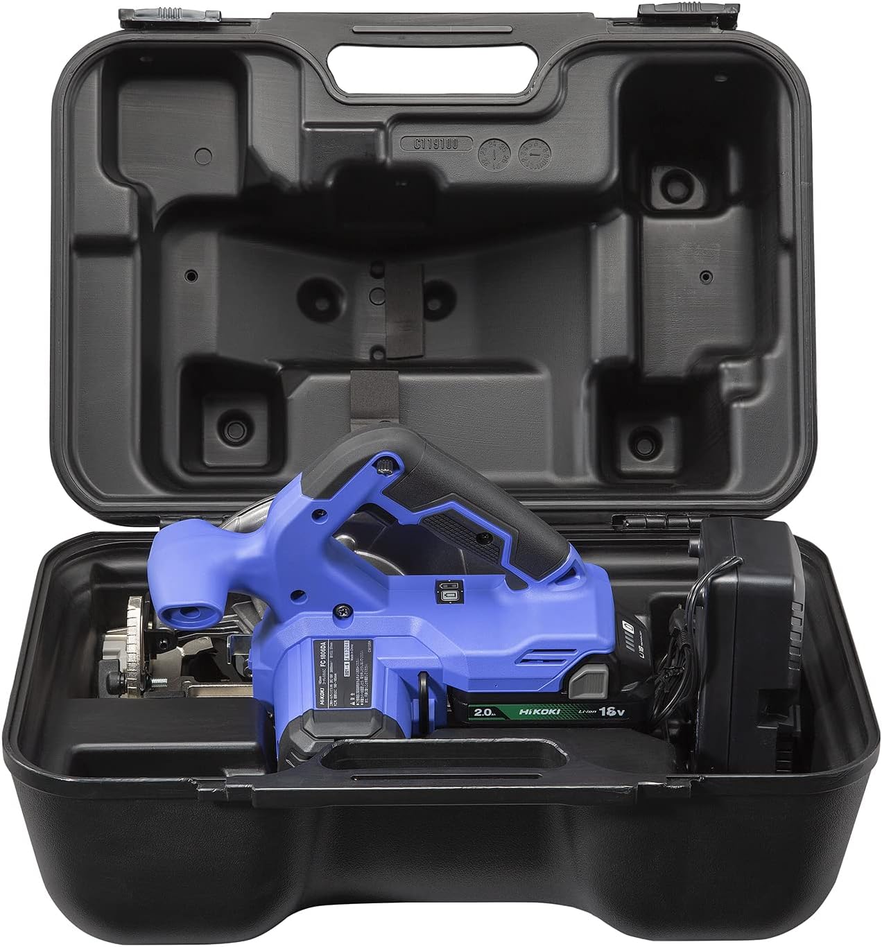 Detalle de HiKOKI FC1806DA(BG) 18V 165mmコードレス丸のこ 電池・充電器・ケース付き