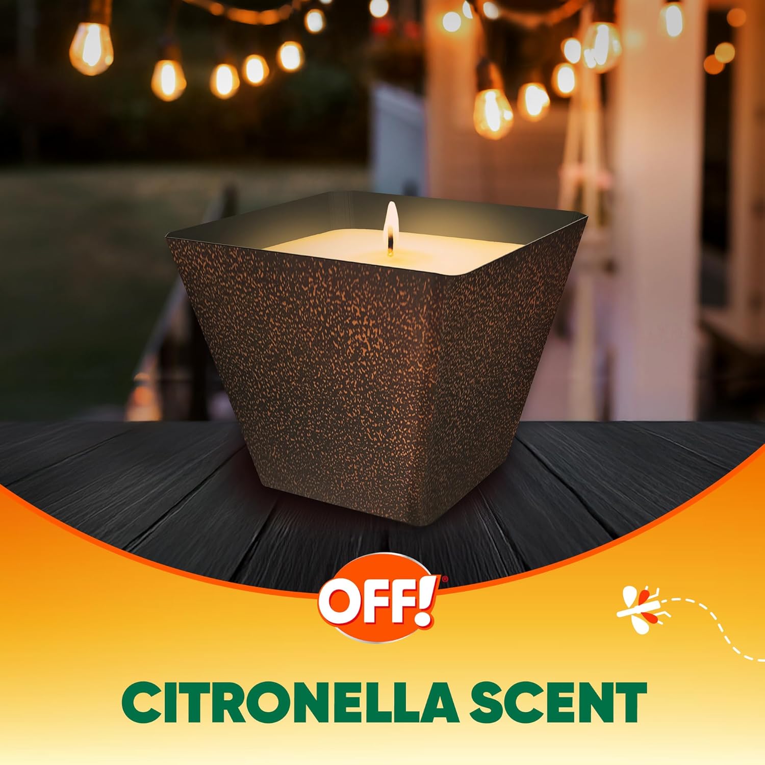 Thumbnail 4 de OFF! Backyard Citronella Scented Candle — Ambiance Enhancing Centerpiece (8 oz, Pack of 2)