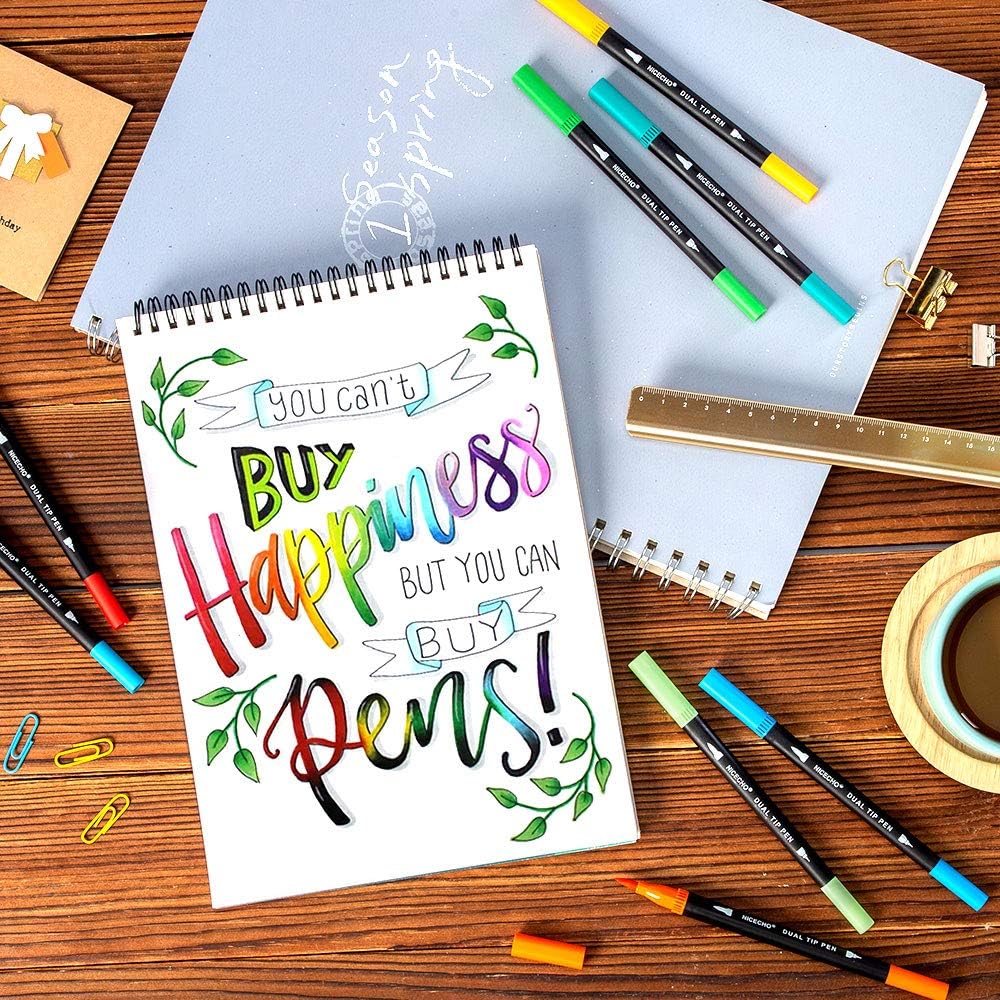 Thumbnail 3 de Nicecho Dual-Tip Art Markers, 60 Colors